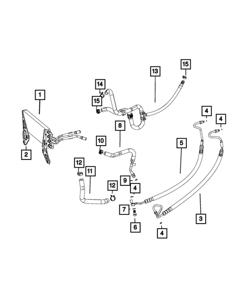 Power Steering Hoses for 2018 Ram 2500 #0