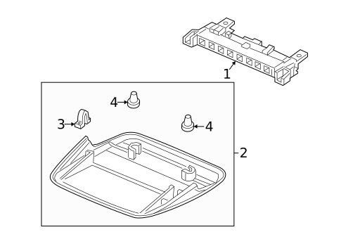 High Mounted Stop Lamp for 2019 Acura ILX #0