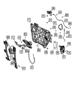 68043751AA - Doors, Door Mirrors and Related Parts: Latch Access Plug, Left for Dodge: Journey Image