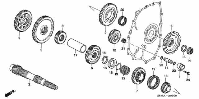AT Countershaft for 2006 Acura RSX #0