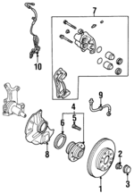 LA0133062 - : Hub Assembly Wheel Bolt for Mazda: MPV Image