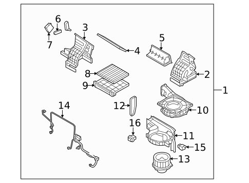 Blower Motor & Fan for 2009 Kia Rondo #0