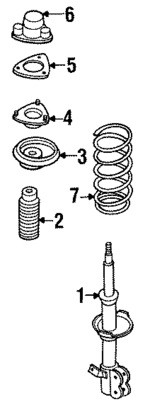 5530363J28 - : Strut for INFINITI: G20 Image