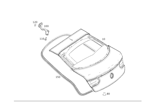 Rear-End Door for 2017 Mercedes-Benz GLE63 AMG S #0