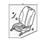 87651EM57B - Body: Seat for Nissan: Versa Image