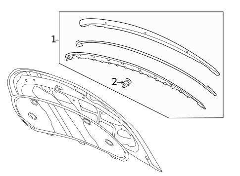 Exterior Trim - Hood for 2012 Chevrolet Volt #0