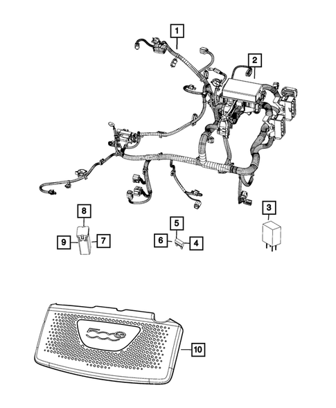 Wiring-Powertrain for 2014 Fiat 500 #2