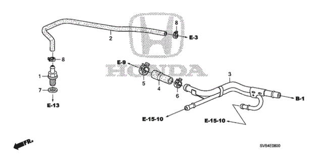 Breather Tube (1.8L) for 2010 Honda Civic #0