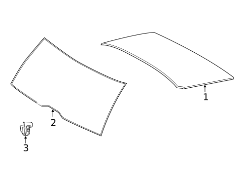 Glass - Lift Gate for 2015 Volvo V60 #0