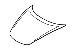 99151101104GRV - Body: Hood for Porsche: 718 Boxster, 718 Cayman, 718 Spyder, 911, Boxster, Cayman Image