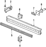 E4FZ17906A - Body: Face Bar for Ford: Escort | Mercury: Lynx Image