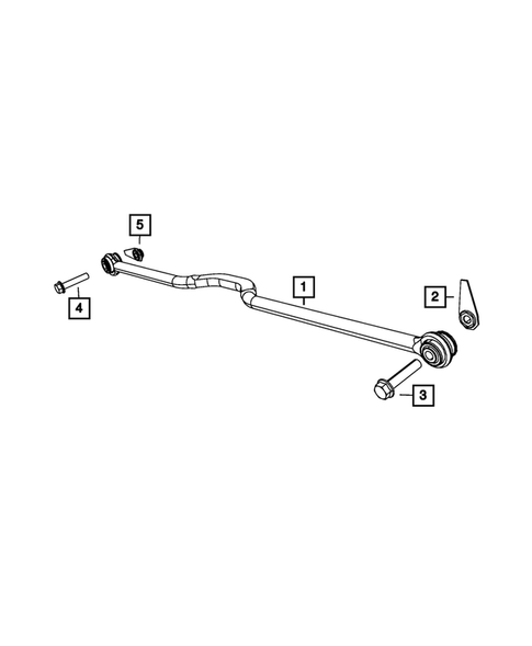 Rear Stabilizer Bar for 2016 Jeep Wrangler #1