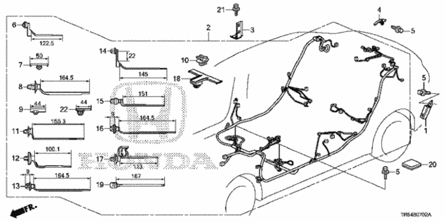 Wire Harness (3) for 2012 Honda Civic #0