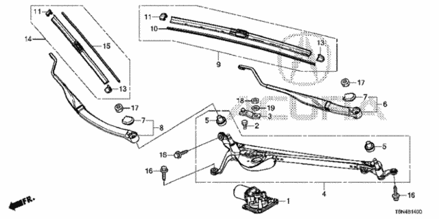 Front Windshield Wiper for 2019 Acura NSX #0