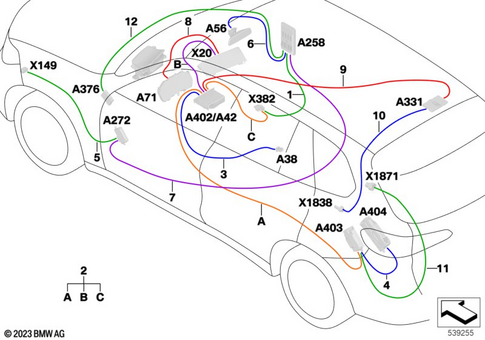 Scope of Repair Work Main Wiring Harness for 2019 BMW 228iX #5