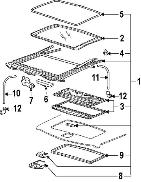 Sunroof for 1997 Oldsmobile Silhouette #0