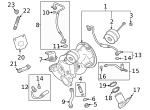 6M145635 - Engine: Vacuum Unit Spring for Audi Image