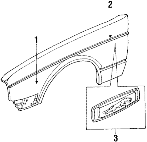 Fender & Components for 1994 Jaguar Vanden Plas #0