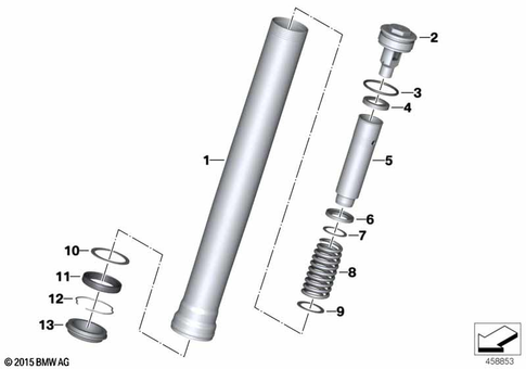 Telescopic Forks, Telelever for 2014 BMW-Motorrad HP4 #1