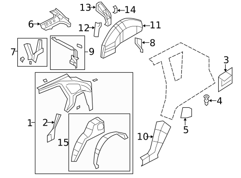 Inner Structure for 2015 Jeep Compass #0