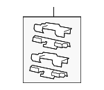 68509082AB - Brakes: Brake Pads Hardware Kit for Mopar Image