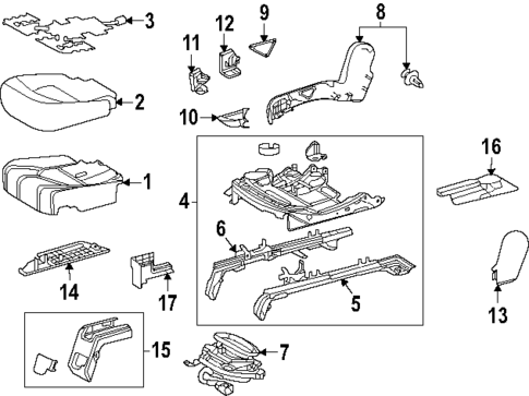 Second Row Seats for 2025 Lexus TX500h #6