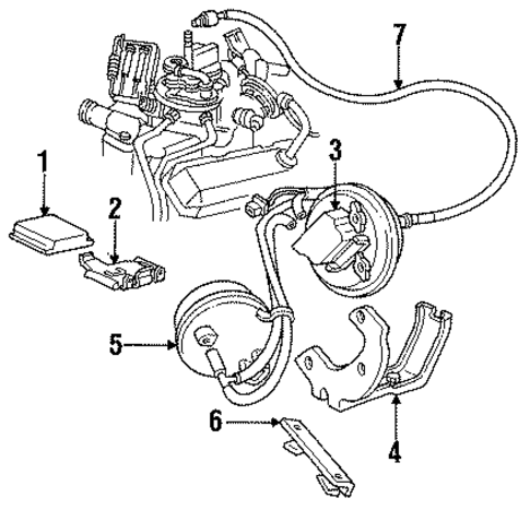 Cruise Control System for 1991 Oldsmobile Bravada #0