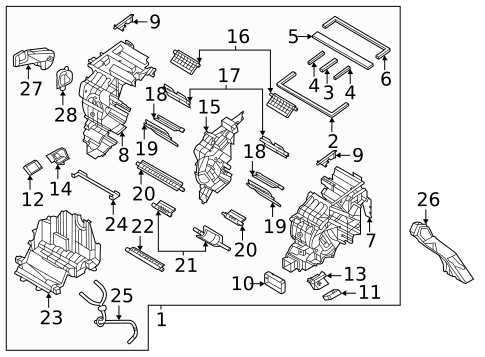Evaporator & Heater Components for 2024 Genesis GV70 #0