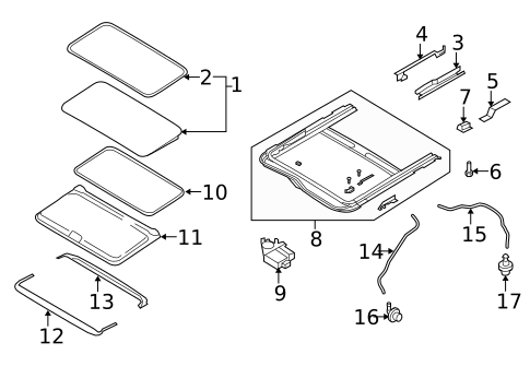Sunroof for 2011 Mazda CX-7 #0