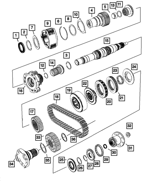 Gear Train for 2005 Jeep Grand Cherokee #0