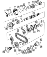 5143738AA - Transfer Case Model 245 [DHX]: Transfer Case Yoke Nut for Mopar Image