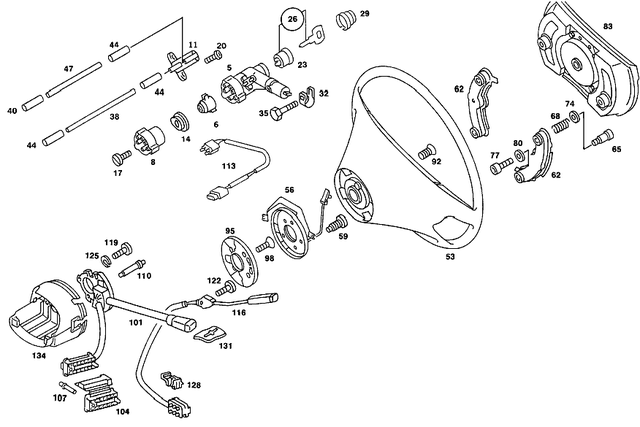2014600204 - Steering: Tumbler for Mercedes-Benz: 190, 190D, 190E Image image