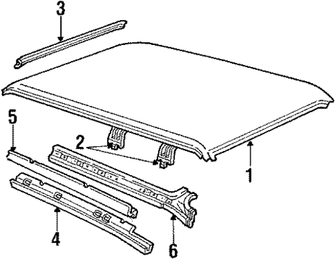 Roof for 1985 Ford Escort #2