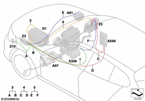 Scope of Repair Work Main Wiring Harness for 2019 BMW 228iX #3
