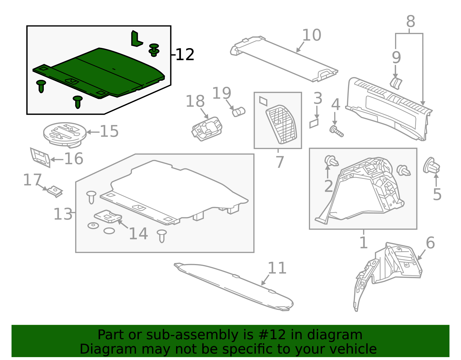 84521-TGG-A11ZA - Spare Tire Compartment Cover Toronto Honda Parts