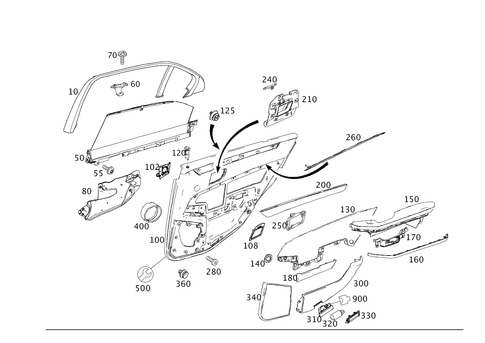 Door Trim for 2016 Mercedes-Benz E250 #0