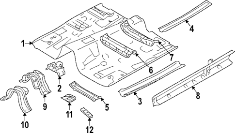 Floor & Rails for 2024 Subaru Impreza #0