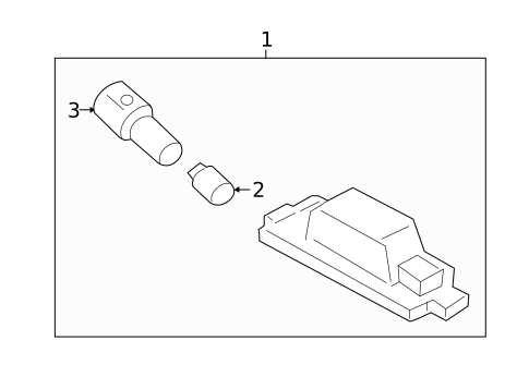 License Lamps for 2020 Hyundai Elantra #0