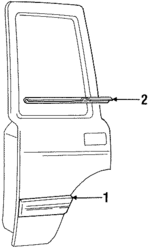 AWR4339PMD - : Body Side Molding for Land-Rover Image