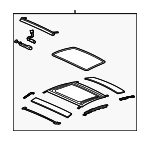992898512D - Body: Sunroof Frame for Porsche: 911 Image
