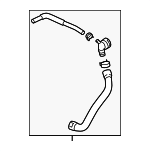 3Q0122157F - Cooling System: Hose Assembly for Volkswagen Image