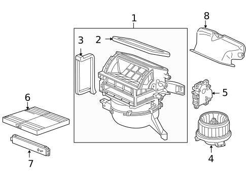 Blower Motor & Fan for 2010 Honda Insight #0