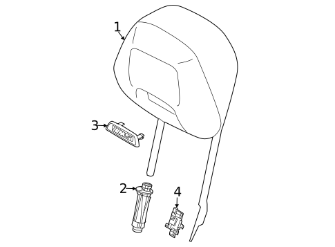 Front Seat Components for 2025 BMW X6 #2