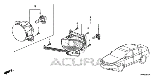 Foglight for 2011 Acura TL #0