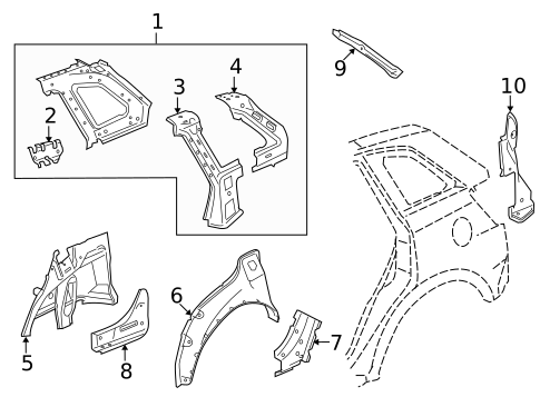 Inner Structure for 2008 Saturn Vue #0