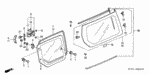73471SCVA01 - Body/Air Conditioning: SPACER A, QUARTER LOCK for Honda Image