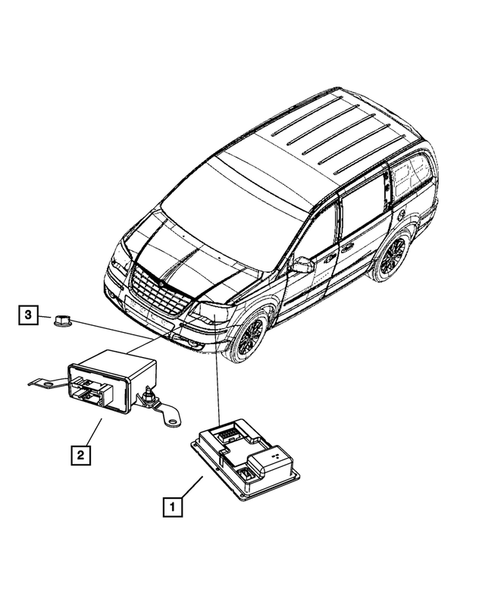 Keys, Modules and Engine Controllers for 2008 Dodge Grand Caravan #5