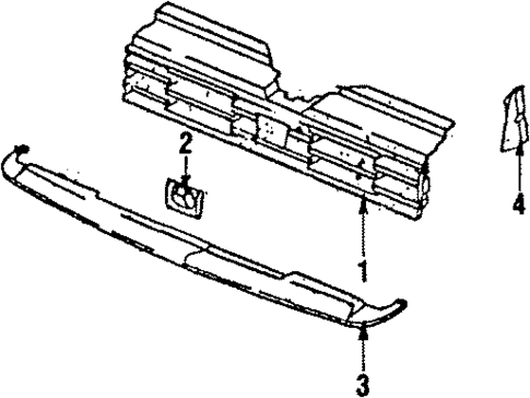 Grille & Components for 1985 Subaru DL #0