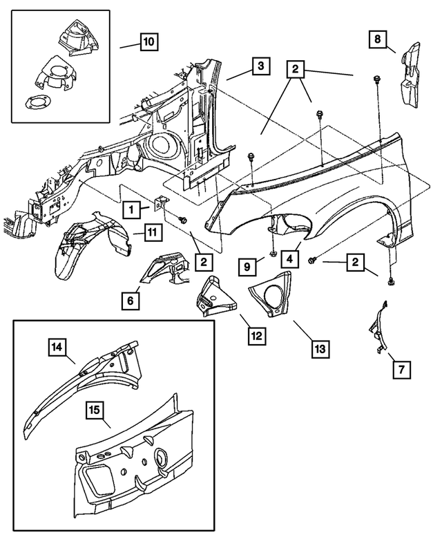 « 4724490AD – Body Sheet Metal Except Doors : Espace Supérieur De Chargement Poutrelle, Côté Droit pour Mopar Image »