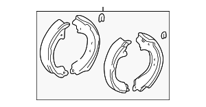 449542060 - Brakes: Drum Brake Shoe for Toyota: RAV4 Image